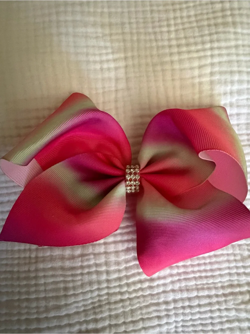 Assorted Giant Hair Bows‎ - Multicolor Set-8 (Pink, Green, Blue, Black, Rainbow)